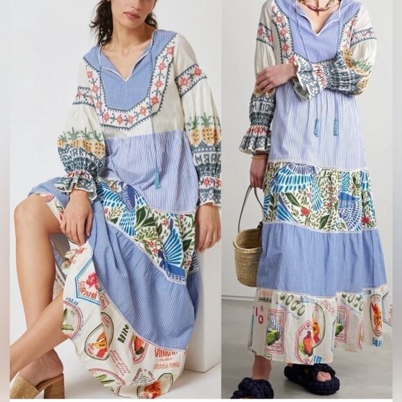 FARM Rio Dresses & Skirts - Farm Rio Pineapple maxi dress Size Small